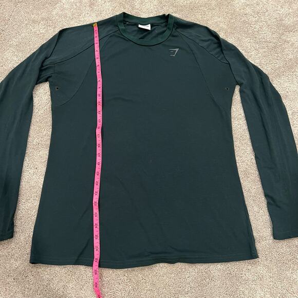 Gymshark Women's Longsleeve Shirt Dark Green Size Large - Picture 9 of 10